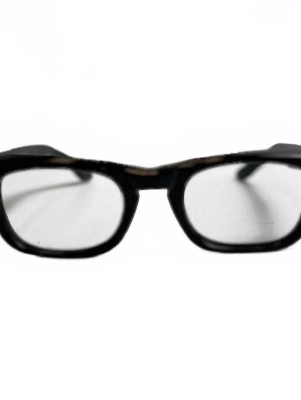 True Vintage 1960s American Optical Stadium Black Eyeglass Frames, Dual Dot